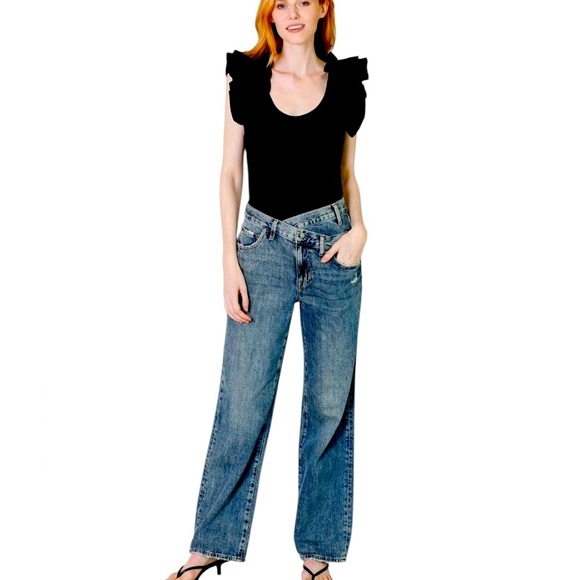 Pistola Los Angeles Bobbie High Rise Wide Leg Jeans Size 26 - Picture 12 of 12